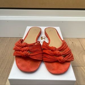 Flat Red Sandals